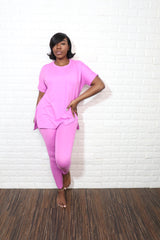 Round neck smooth like butter set | Muave