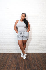 Sweat short set| Grey