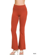 Flare yoga pants| Rust