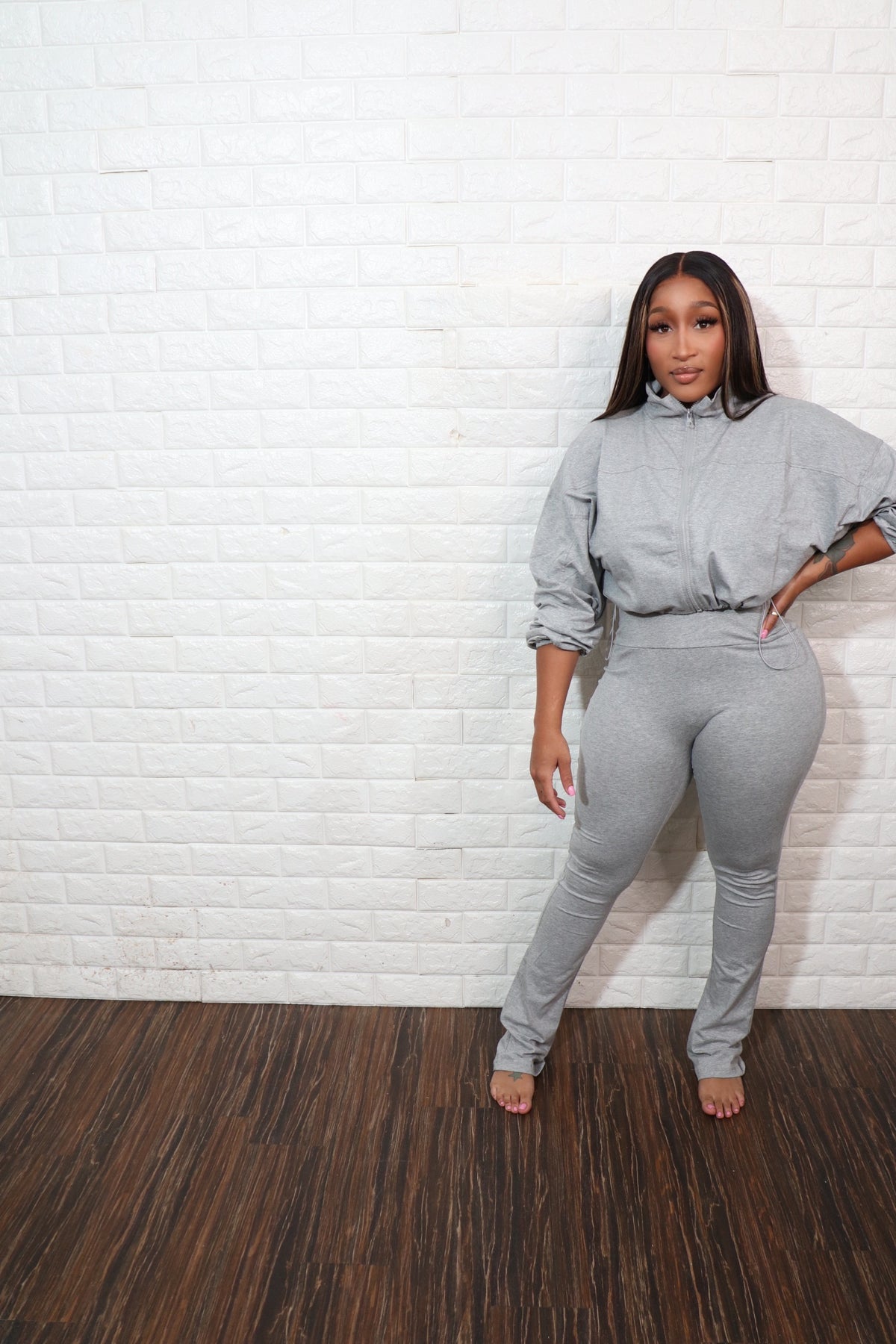 On the run 2pc set|Grey