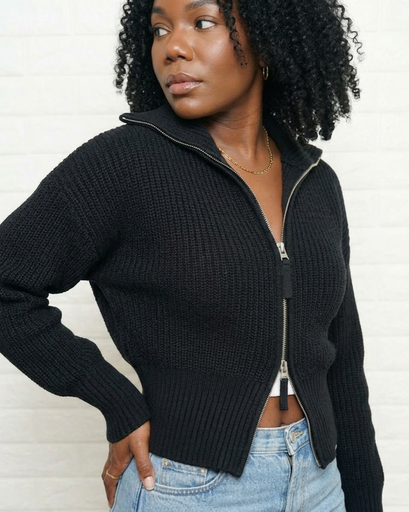 Double zip sweater| Multiple colors