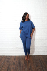 Cotton Legging Set| Navy