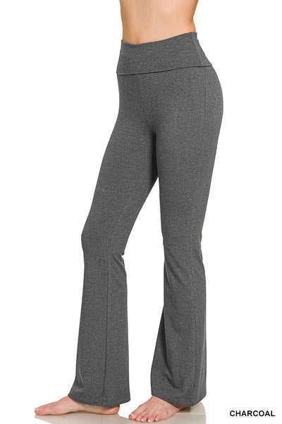Flare yoga pants| Charcoal