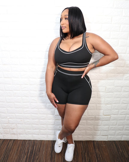 Athletic Short Set| Black