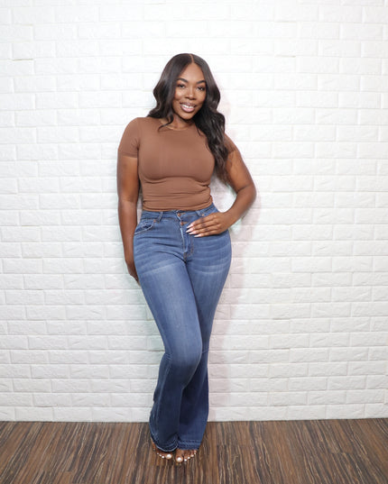 Double Lined Crop Tee| 6 Colors