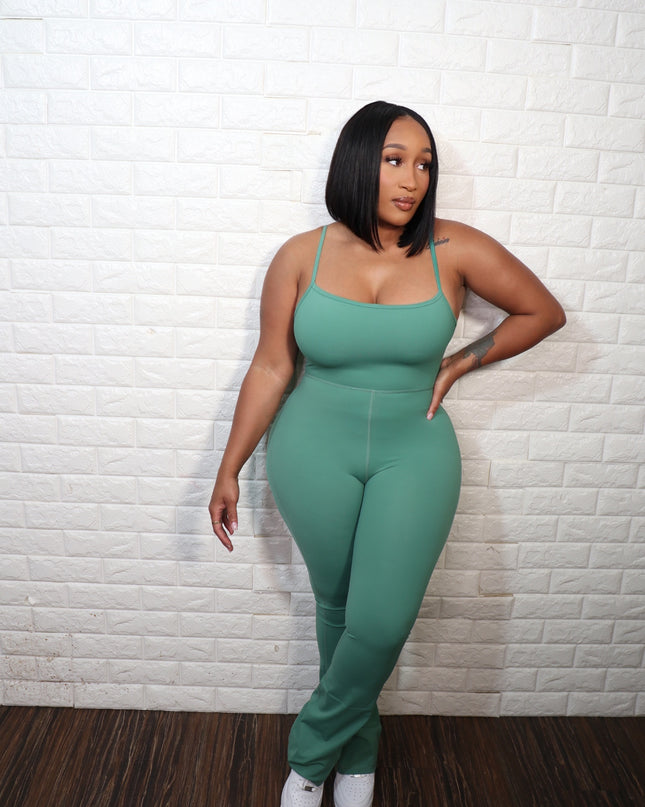 Flare Jumpsuit| Sage
