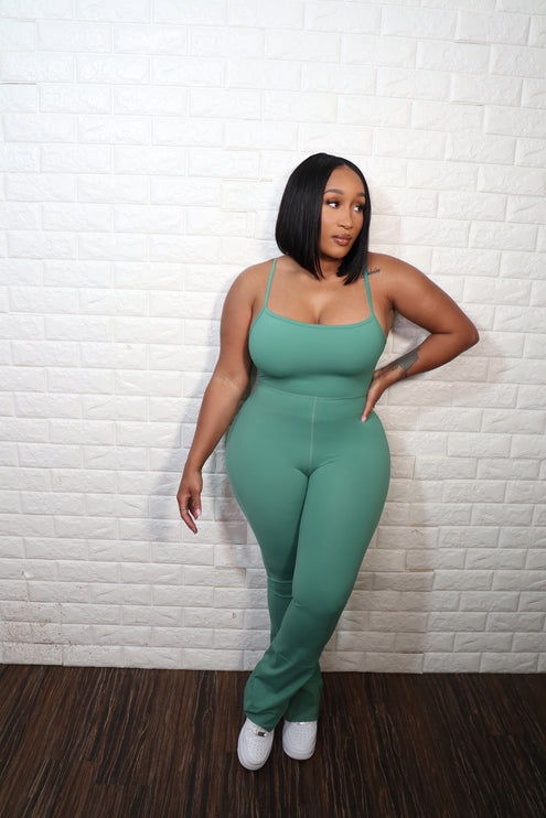 Flare Jumpsuit| Sage