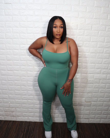 Flare Jumpsuit| Sage