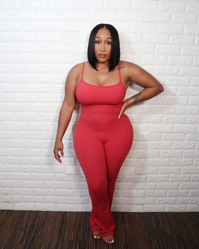 Flare Jumpsuit| Coral