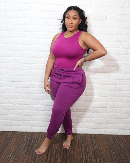 Jogger Sweat Set| Plum