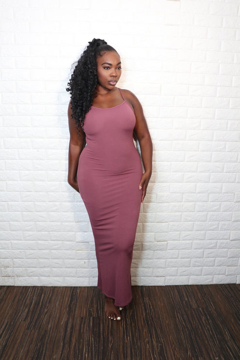 Ribbed Maxi| Purple