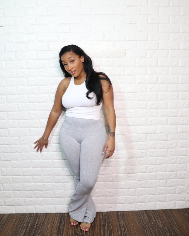 Flare yoga pants| Grey