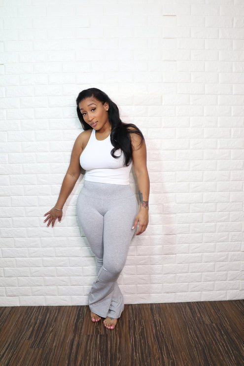 Flare yoga pants| Grey